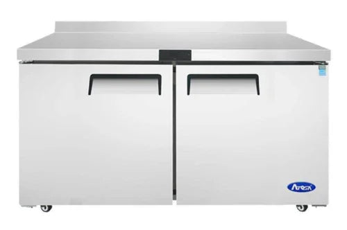 Atosa MGF8414GR | Freezer Counter/Work Top  backsplash  reach-in  two-section  17.2 cu.