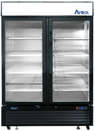 Atosa MCF8723GR Refrigerator Merchandiser, two-section, 54-3/8 in W x 31-1/2 in D x 81-1/5 in H,