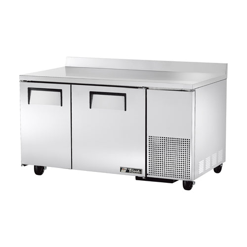 True TWT-60-32F-HC Deep Work Top Freezer, two-section, stainless steel top with rear splash, (2) st