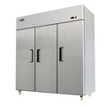 Atosa MBF8006GR Atosa Refrigerator, reach-in, three-section, 77-4/5 in W x 31-7/10 in D x 81-3/1