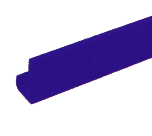 Metro CSM6-B  - Super Erectar Shelf Marker, 6 in  x 1-1/4 in , snaps over edge, blu