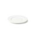 Browne 5630106 Plate, 16.4cm / 6.5 in , round, wide rim, vitrified high alumina porcelain, whit