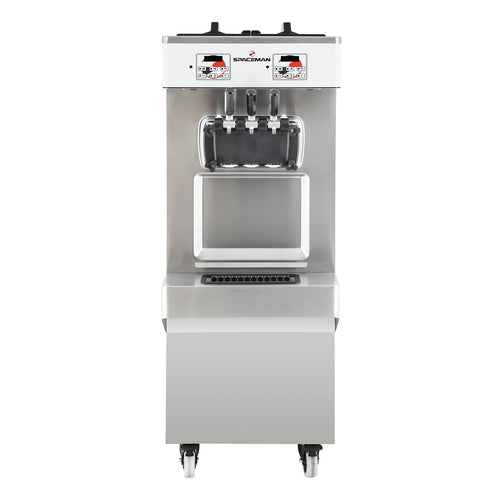 Spaceman 6378-C Soft-Serve Freezer, floor standing, air-cooled self-contained, (2) flavors & (1)