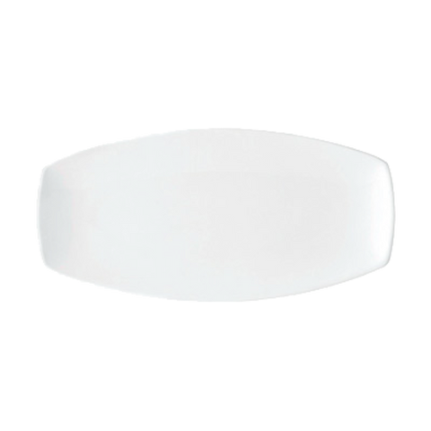 Continental 32CURV192 Platter, 14-2/5 in  x 6-1/10 in , rectangular, curved, scratch resistant, oven &