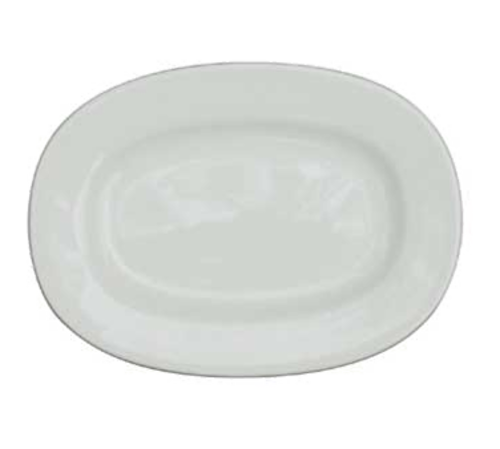 Churchill APR AO8 1 Plate, 8 in , oval, rolled edge, rimmed, stackable, microwave & dishwasher safe,