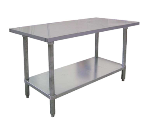 Omcan 22072 (22072) Standard Work Table, 36 in W x 30 in D x 34 in H, 18/430 stainless steel