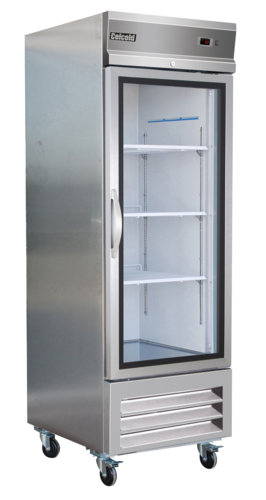 Celcold CR27GD Refrigerator, reach-in, (1) section, 27 in W x 32 in D x 82-3/10 in H, 23 cu.ft.