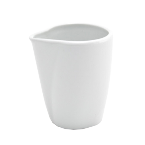 Front Of The House TCS004WHP23 Modr Creamer, 6 oz., 2-3/4 in  dia. x 2-1/2 in  x 3 in H, round, without handle,