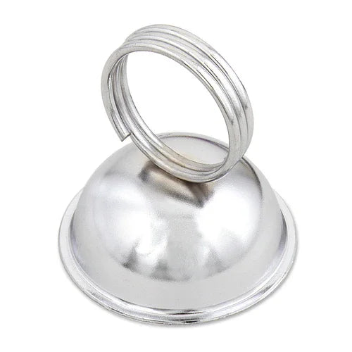 Browne 57596 Menu/Card Holder, 2-3/10 in  base x 2-1/2 in H, spring wire welded to steel base