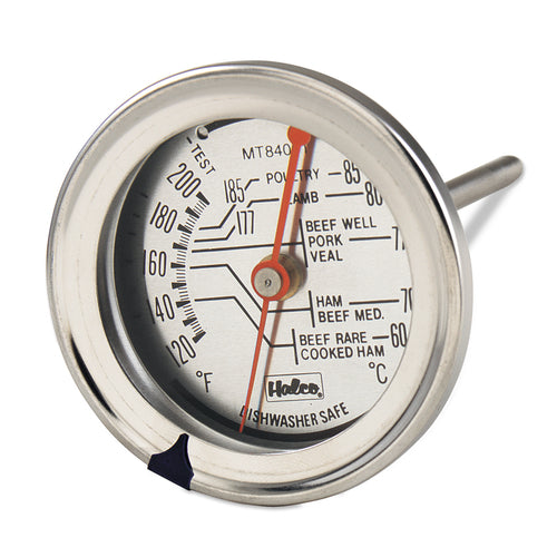 Browne MT84001 Meat Thermometer, 2-3/8 in  dial, 5 in L, temperature range 120ø to 220ø F (60ø