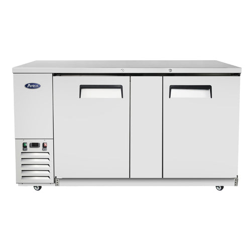 Atosa MBB69GR Atosa Back Bar Cooler, two-section, 68 in W x 28-1/10 in D x 40-1/10 in H, self-