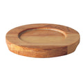 Tableware Solutions JMP804 Board Stand, 5-1/2 in  dia., round, for CI MH0009-09 & CI MH1406-06, wood, Creat
