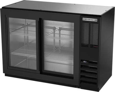 Beverage Air BB48HC-1-GS-B Refrigerated Back Bar Storage Cabinet, two-section, 48 in W, 34 in  H, 12.4 cu.