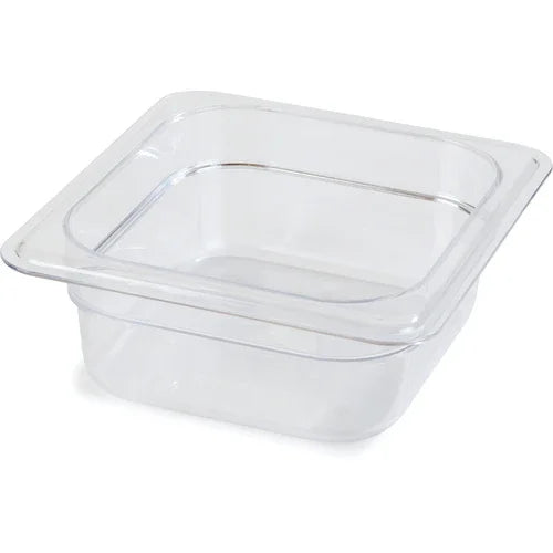 Carlisle 3068307 | StorPlus Food Pan 1/6 Size 1.1 qt | NSF Clear Polycarbonate