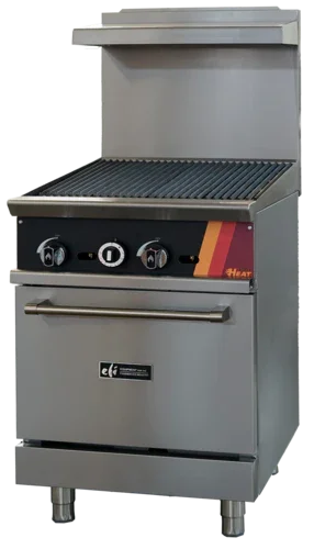 EFI HRG24-24CH-N | Versa Heat | Gas Range 24 in W Natural Gas Charbroiler Oven
