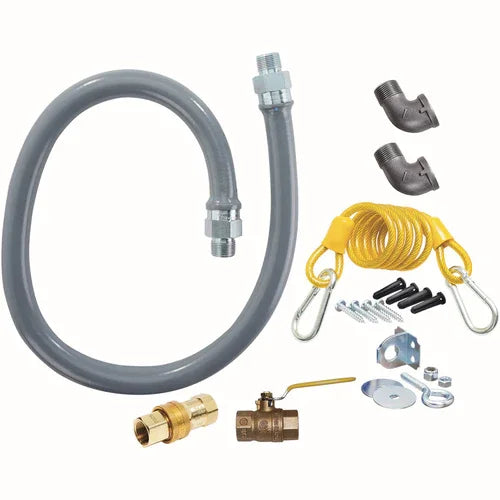 DORMONT CANRG7548 Foodservice Gas Connector Kit with 3/4 in Diameter, 48 in Length
