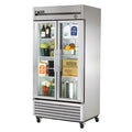 True T-35G-HC~FGD01 Refrigerator, reach-in, two-section, framed glass door version 01, (2) glass doo