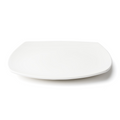 Browne 5630197 Plate, 25.3cm / 10 in , rounded square, coupe, vitrified high alumina porcelain,