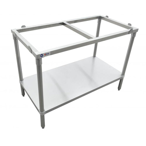 Omcan 41276 (41276) Polytop Table Frame, 48 in W x 30 in D x 36 in H, stainless steel frame,