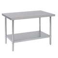 Tarrison TA-WT3048 Work Table, 48 in W x 30 in D, 18 gauge stainless steel construction, galvanized