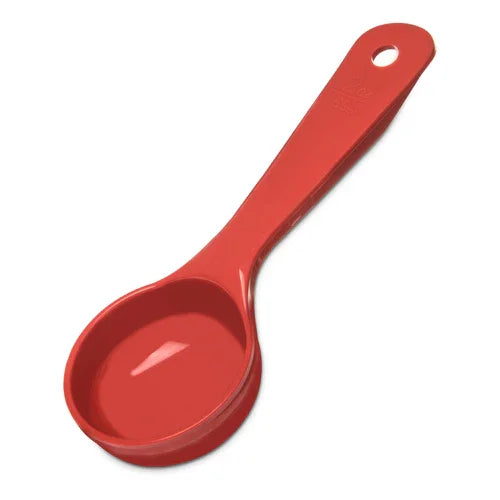 Carlisle 492405 | Measure Misers Portion Spoon 2 oz | Solid Short Handle Flat Bottom