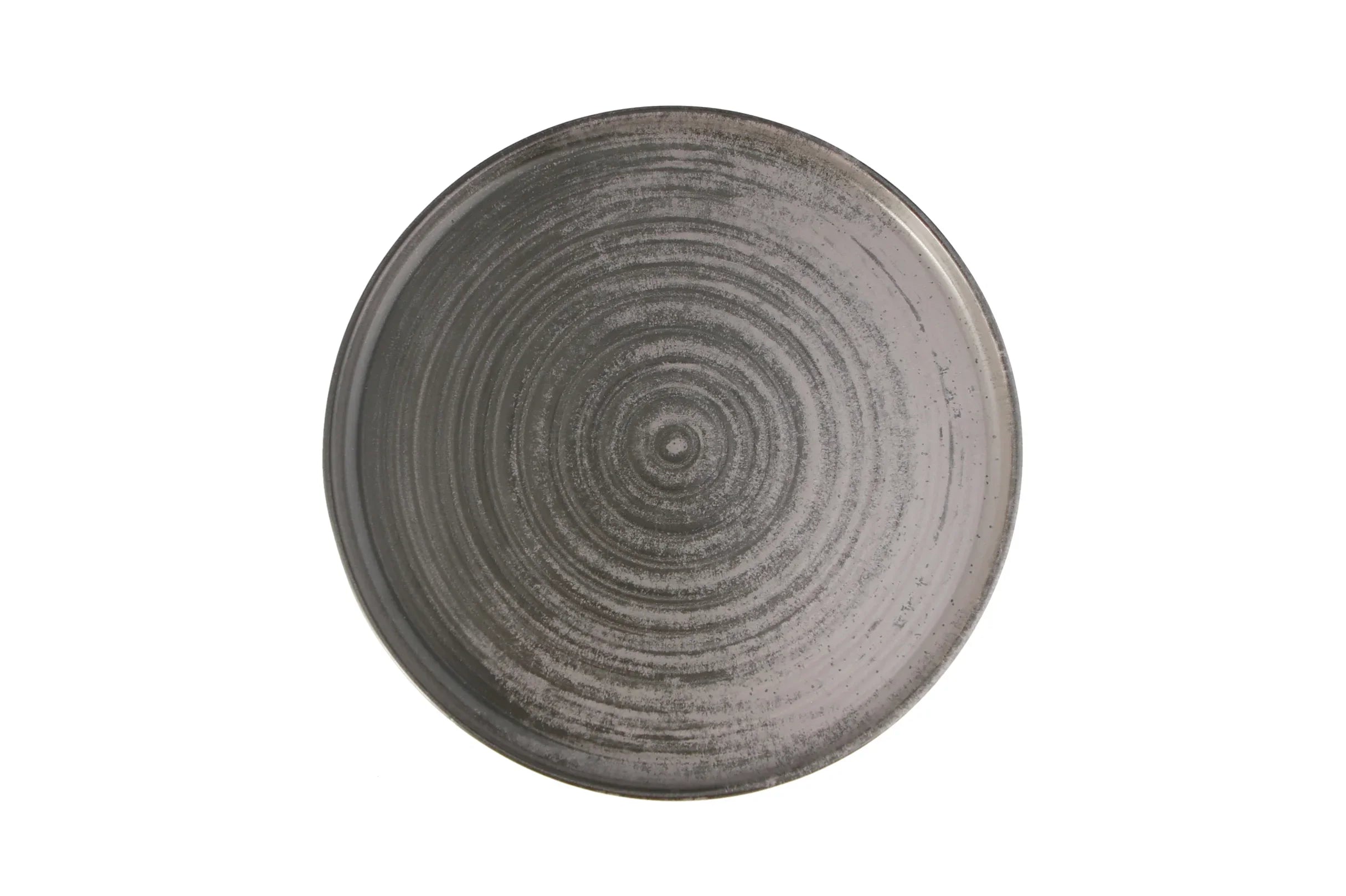 Porland 04ALM005784 Grey Flat Plate 27cm Ceramic Set of 6