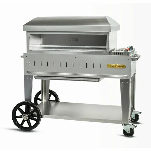CROWN VERITY CV-PZ36-MB Mobile Pizza Oven with LP Gas and Volcano Stone Cook
