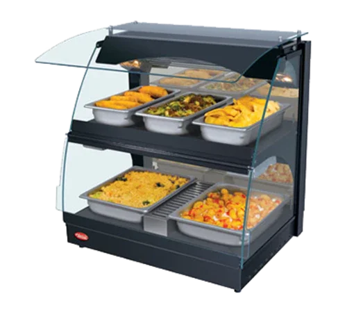 Hatco GRCMW-1DH Glo-Ray Merchandising Warmer with Deck and Shelf 26 inch Wide