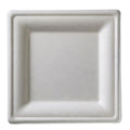Leone Q2018 Disposable Plate, 7-7/8 in  x 7-7/8 in  (20 x 20 cm), square, biodegradable/comp