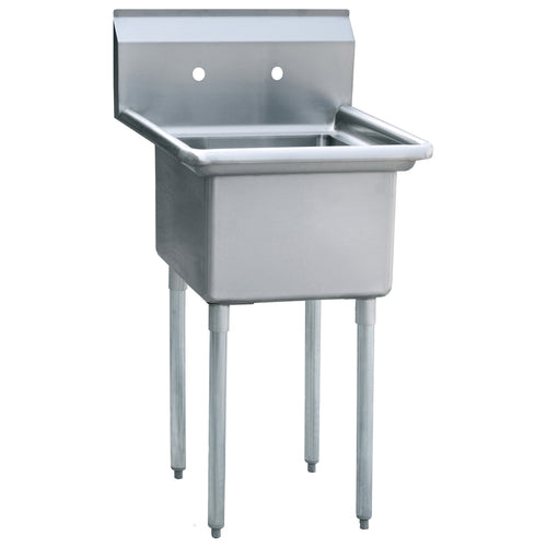 Atosa MRSA-1-N MixRite Sink, 1-compartment, 24 in W x 24 in D x 44-1/2 in H overall, (1) 18 in