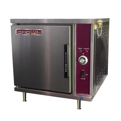 CROWN STEAM SX-5 countertop electric convection steamer with steam generator and stainless steel