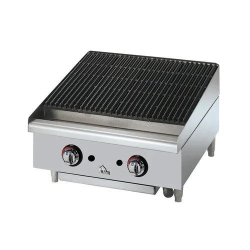 Star Mfg 6124RCBF Star-Maxr Charbroiler, gas, countertop, 24 in  W, cast iron 40,000 BTU burners w