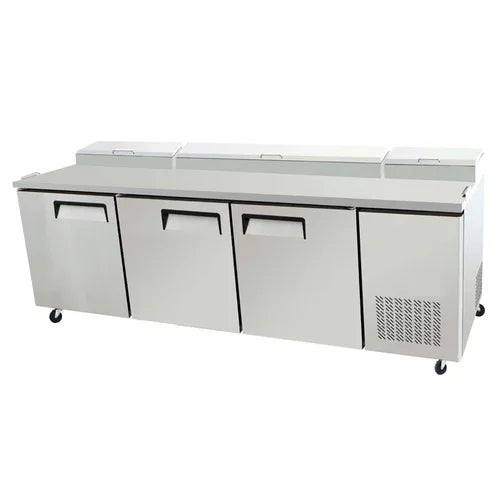 EFI CPDR3-93VC | Versa Chill | Three-Section Refrigerated Pizza Prep Table