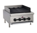 Wells HDCB-2430G Charbroiler, natural gas, countertop, 24 in  W, manual controls, (4) cast iron r