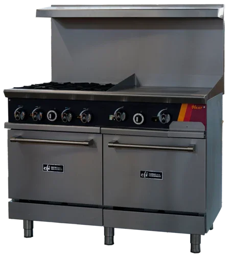 EFI HRG48-24GM-4B-N | Versa Heat | Gas Range 48 in W Natural Gas 4 Burners