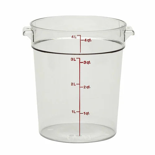 Cambro RFSCW4135 | Camwear Storage Container | Round 4 qt 8-3/16 in dia