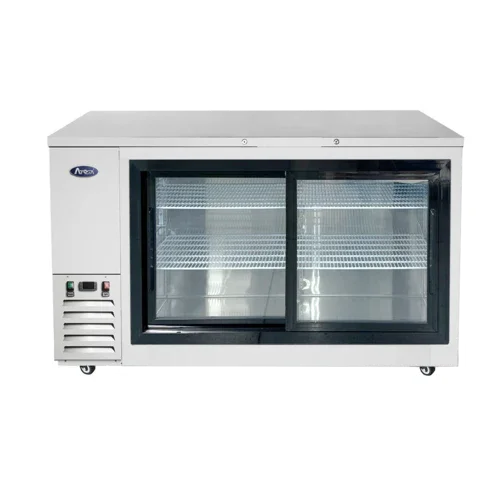 Atosa SBB69SGGRAUS1 | Back Bar Cooler  shallow depth  two-section  68 in W x 24-1/2 in D x 40-1/8
