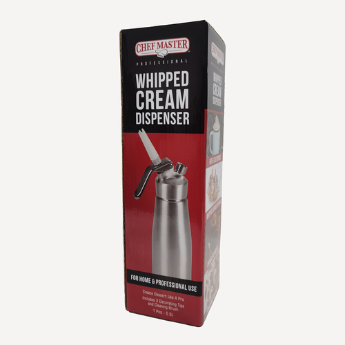 Chef Master 90076 Chef-Master Whipped Cream Dispenser, 1 pint (0.5L) (for professional use only) (