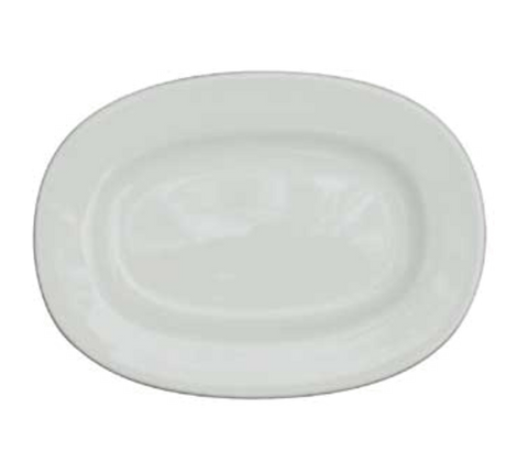 Churchill APR AO131 Plate, 13 in , oval, rolled edge, rimmed, stackable, microwave & dishwasher safe