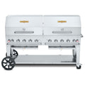 Crown Verity CV-MCB-72RDP-NG Mobile Outdoor Charbroiler, Natural gas, 70 in  x 21 in  grill area, 10 burners,