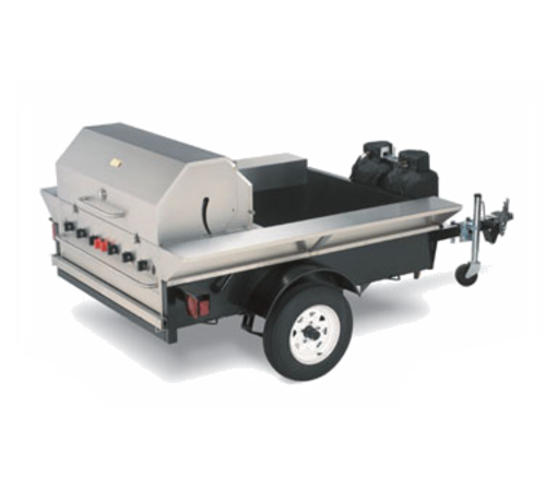 Crown Verity CV-TG-2 Towable Grill, 69 in  x 124 in  x 52 in  trailer, includes BI-48 grill & RD-48 r