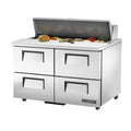 True TSSU-48-12D-4-HC Sandwich/Salad Unit, (12) 1/6 size (4 in D) poly pans, stainless steel insulated