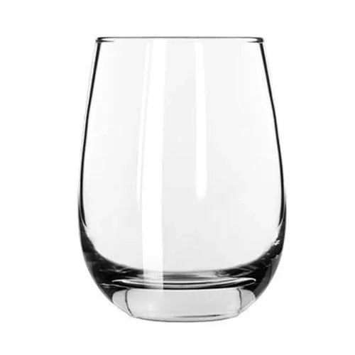 Libbey  231 Wine Glass, 15-1/4 oz., white wine, Safedger rim guarantee, Stemless (H 4-1/2 in