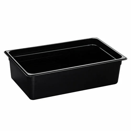 Cambro 16HP110 | H-Pan High Heat Hot Food Pan | Full Size 6 in Deep Black