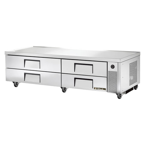True TRCB-82-HC Refrigerated Chef Base, 82-3/8 in W base, one-piece 300 series 18 gauge stainles