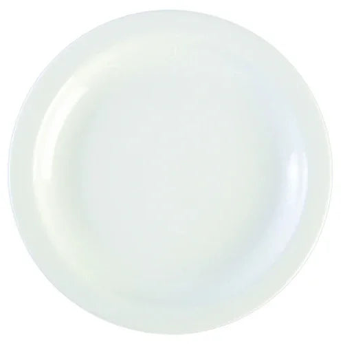 Granite 50CCPWD101G round white plate for oven and microwave use