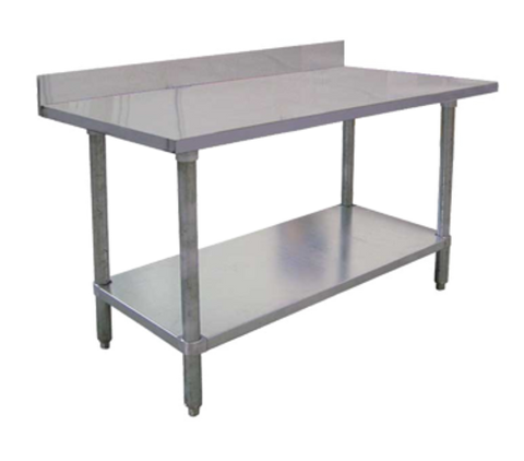 Omcan  22092 (22092) Standard Work Table, 96 in W x 30 in D x 38 in H, 18/430 stainless steel