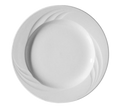 Continental 21CCEVE001 Plate, 10 in  dia., round, wide rim, scratch resistant, oven & microwave safe, d