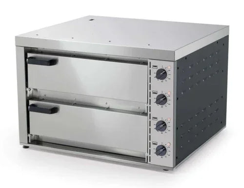 Eurodib NUOVO Countertop Electric Double Deck Pizza Oven with Thermostatic Controls