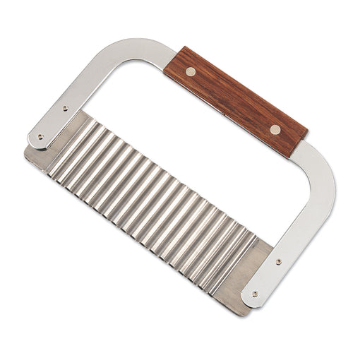 Browne 574309 Garnish/Serrator, 7 in  x 2 in , hardwood handle, stainless steel corrugated bla